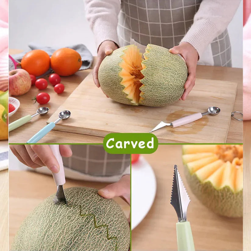 Multifunctional Fruit Scooper & Peeler