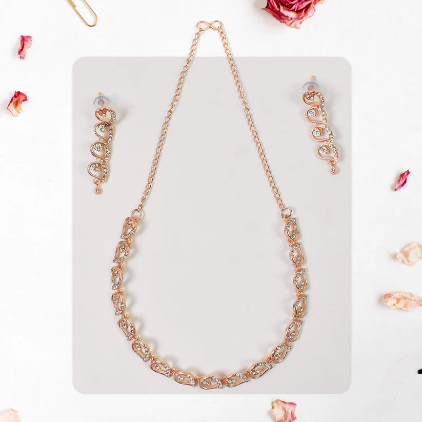 Sparkling Crystal Necklace Set For Special Occasions