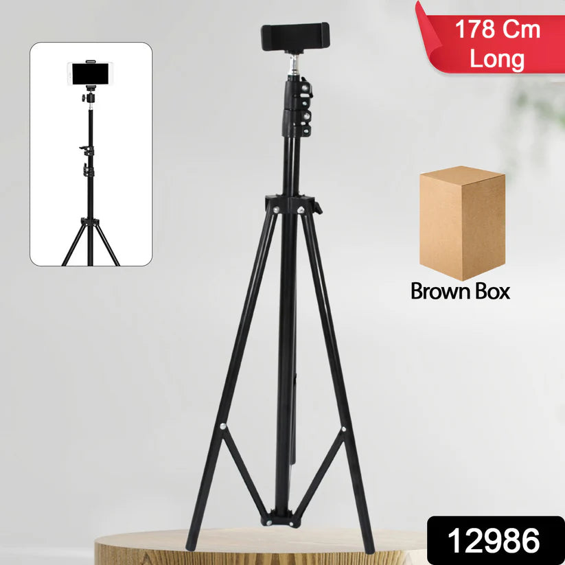 Professional Camera Tripod - Max Height 178cm Adjustable Stand With Multipurpose Head For Photography